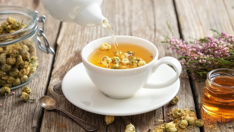 gửi trà thảo mộc sáng mỹ
