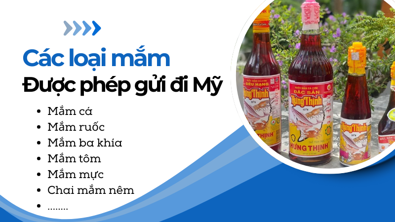 Các loại mắm được phép gửi sang Mỹ tại Quý Nam