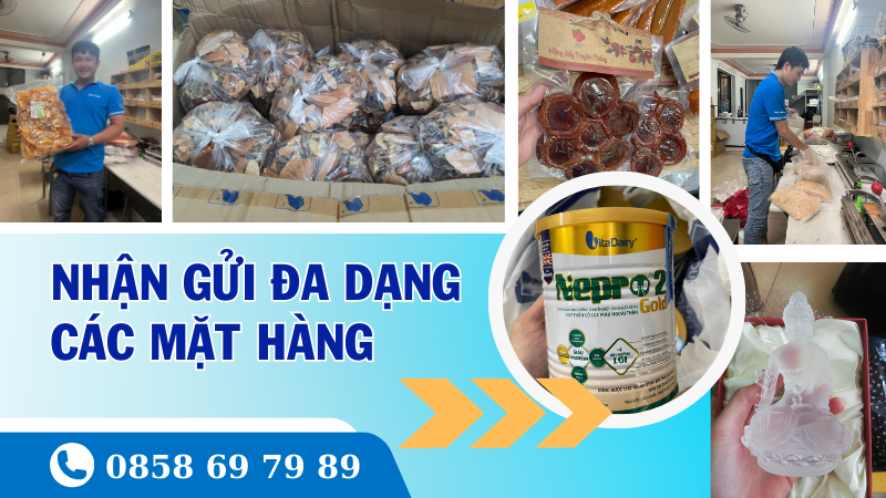 gửi đa dạng các mặt hàng