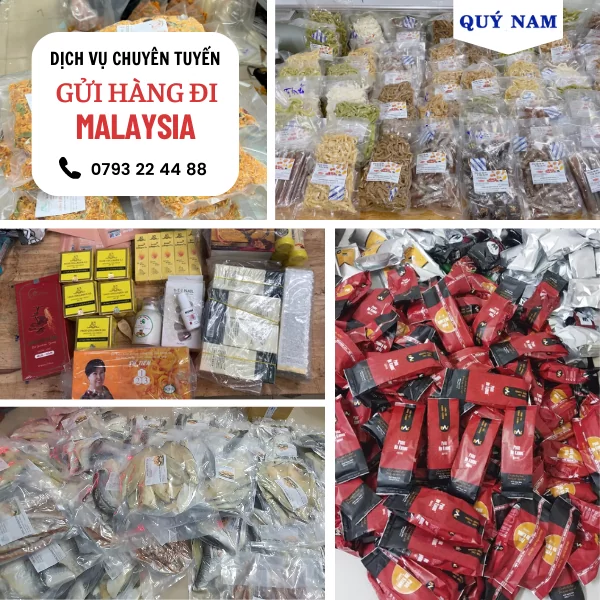 Vận chuyển đa dạng mặt hàng gửi đi Malaysia